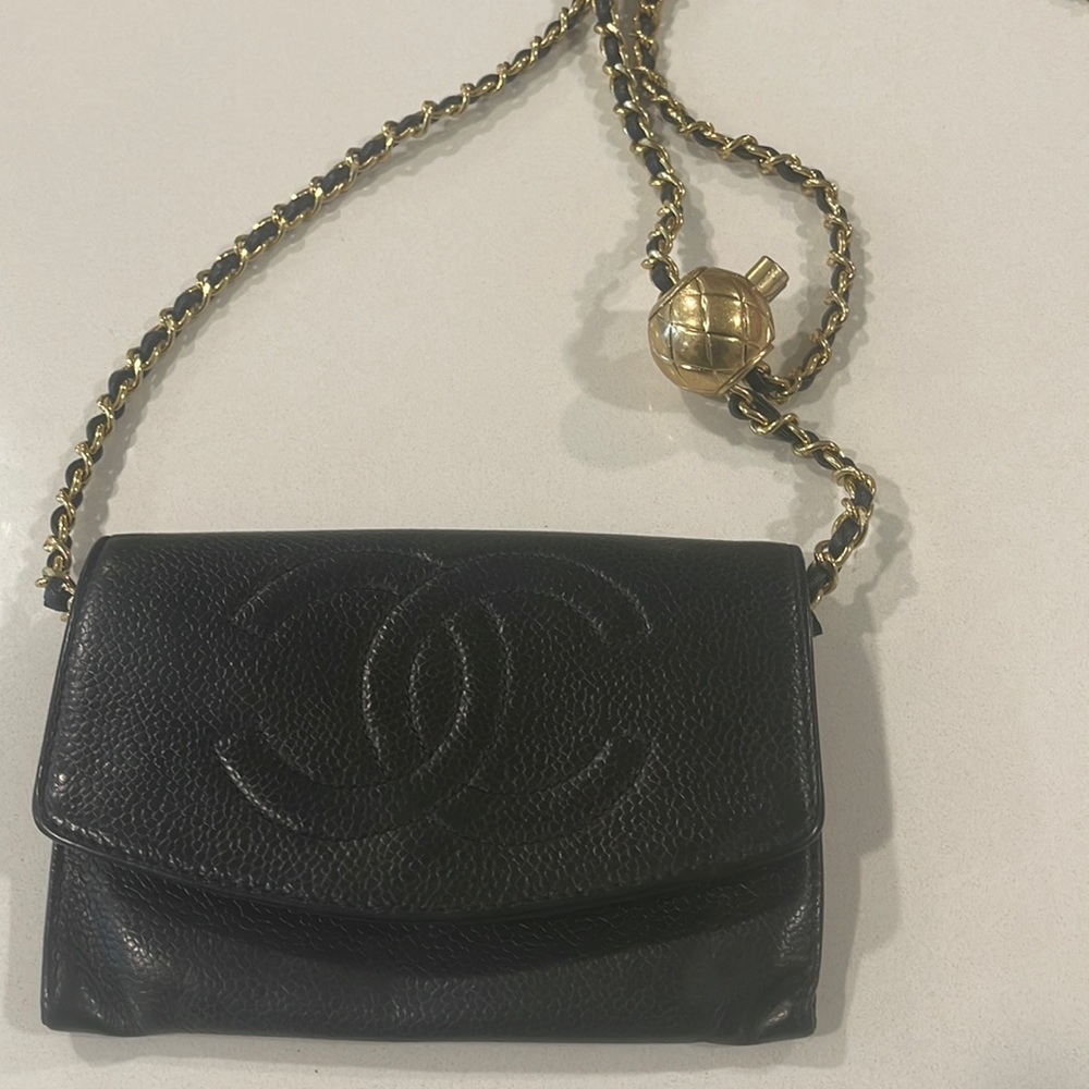 Converted Chanel caviar wallet